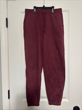 Puma Men's Burgundy Jogger Sweatpants